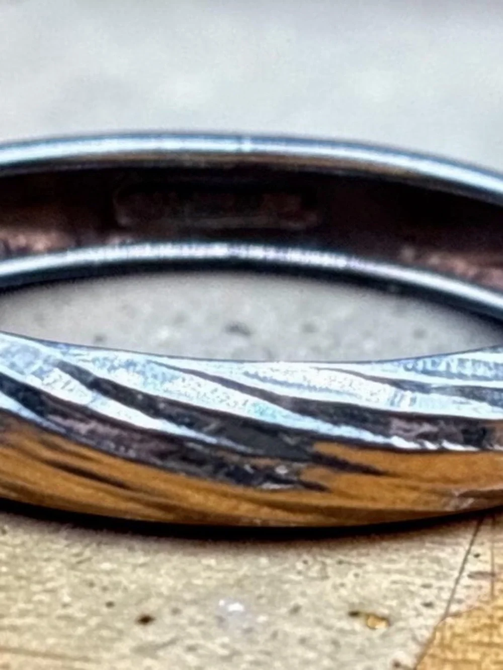 Solid 10K Gold Hammered Wedding Band Made in Peru Size 11 (Not SCRAP)